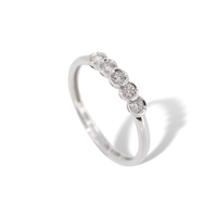 Anello Riviera Recarlo  FR025/ 010 in oro 18k e diamanti naturali Donna - FR025/ 010